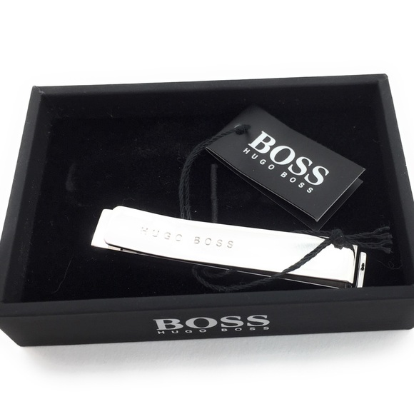 Hugo Boss Stripes Brass Tie Bar with Gift Box - Picture 3 of 3